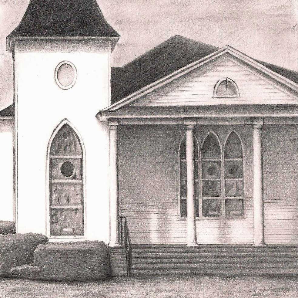 Drawing - Hand Drawn Church